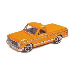  1972 Chevy Cheyenne Pick Up Truck 1/24 KMC Rims Orange 