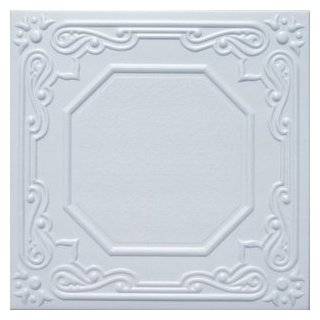   20 Tin Looking Styrofoam Glue Up White Ceiling Tile