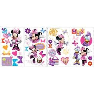 Room Mates Minnie Bow Tique Peel and Stick Wall Decal 