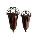 Cheungs Metal Wall Sconces   Set of 2   Antique Bronze Finish   See 