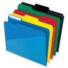 Rapid Hot Pocket Poly File Folders, 1/3 Cut Top Tab, Letter, Assorted 