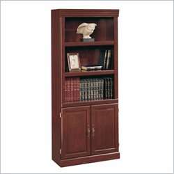 Sauder Heritage Hill 3 Shelves Wood Bookcase With Cabinet in Classic 
