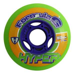 New 4 Hyper Formula G Inline Hockey Wheel   Green  