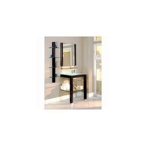  Espresso Stained Wood Lavatory Console 27 Inch