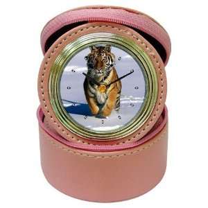  Siberian Tiger Jewelry Case Travel Clock: Home & Kitchen