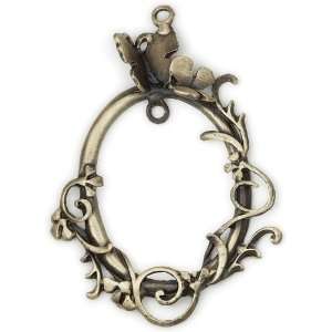  Blue Moon Manor House Metal Pendant, Butterfly/Tendril 