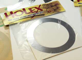 Holex 4 Bass drum mic hole protector kit (Chrome)  