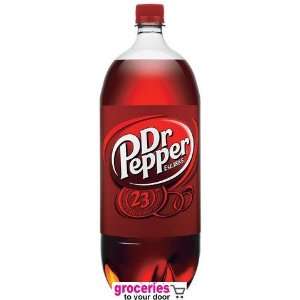 Dr. Pepper Soda, 2 Liter Bottle (Pack of 6)  Grocery 