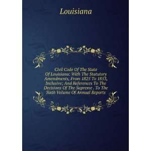 : Civil Code Of The State Of Louisiana: With The Statutory Amendments 