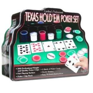 Cardinal Industries Deluxe Texas Hold Em Set in Tin 