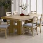 Coaster 7pc Dining Table and Chairs Set in Light Ash Finish