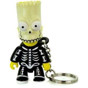Bart Bone Skeleton Mask : The Simpsons / Toy2r Qee Crossover Keychain 