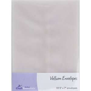  Craft Essentials 5x7 Vellum Envelopes