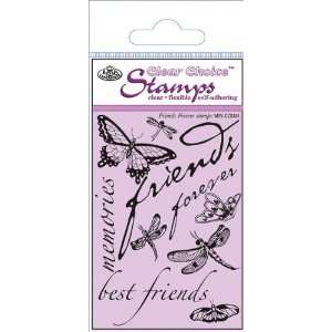   Mini Clear Choice Stamps Friends Forev   621484: Patio, Lawn & Garden