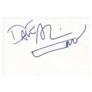  DAVE ALVIN Signed Index Card In Person 