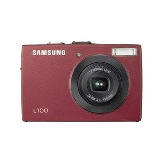   Samsung L200 10MP Digital Camera with 3x Optical Zoom (Red) Camera
