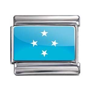  Micronesia Flag Bracelet Link: Italian Charms Original: Jewelry