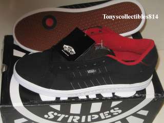 NIB Vans Rowley Stripes Black White Skate Shoes  