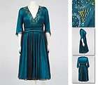   Zaftique CARNIVAL BEADED Dress NAVY Blue 0Z / Womens 14 / Size Large