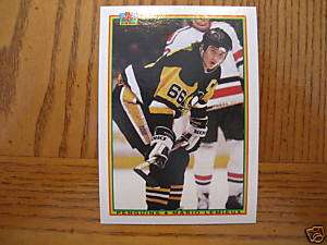 1990/91 Bowman MARIO LEMIEUX Penguins Card #204  