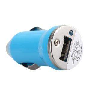 New Universal Mini USB Car Charger Adapter for iPhone MP4 Player Blue 