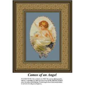 Cameo of an Angel Cross Stitch Pattern PDF Download 