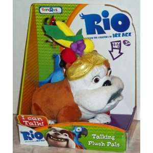  Exclusive Rio Talking Plush Pals   Luiz: Toys & Games