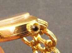 RARE Mathey Tissot Womens 14kt Gold Watch  