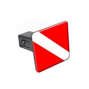 Scuba Diver Flag   Diving   1 1/4 inch (1.25) Tow Trailer Hitch Cover 