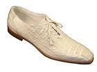 Fennix Italy Mens Caiman Hornback Oxford Lace Up Dress Shoes Natural 