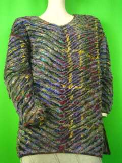 PUREdkny NEW Multicolor Knit Tunic Sweater M/L  