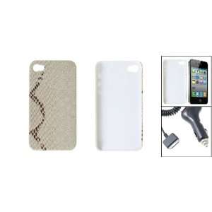   Cover w Black Car Charger for iPhone 4 Cell Phones & Accessories