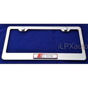 Audi S line Stainless steel License Plate Frame Polished New