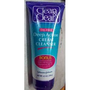  Clean & Clear Oil Free Deep Action Cream Cleanser Beauty
