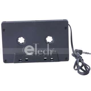 New Car Cassette Tape Adapter for  IPOD Nano CD IPHONE Black Free 