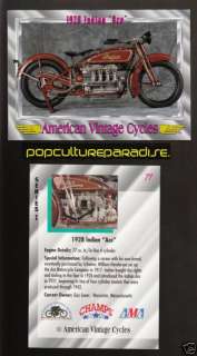 1928 INDIAN ACE 4 CYLINDER BIKE Vintage Motorcycle CARD  