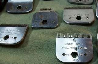 VINTAGE OSTER MODEL A2 SMALL ANIMAL CLIPPERS WITH 22 CUTTING BLADES 