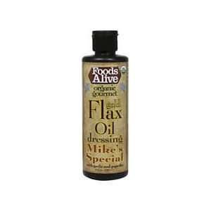 Organic Gold Flax Oil Dressing   Mikes Special 8 oz Liquid  