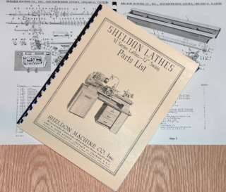 SHELDON 13 M Series Swing Lathe Manual, Parts List  