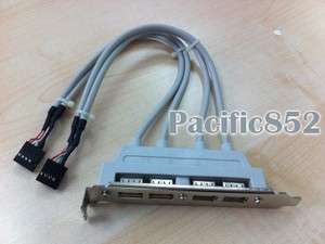 Port USB 2.0 Internal Cable PCI Bracket  