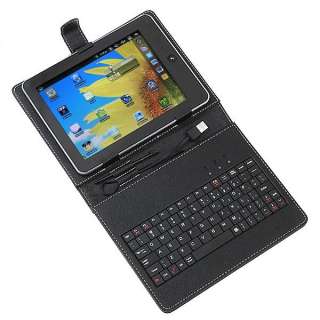  Keyboard & Leather Cover Case Bracket Bag for 10.2 Tablet PC MID PDA
