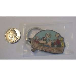  Vintage Enamel Keychain  Popeye 