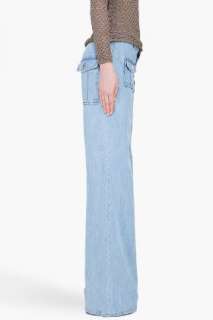 Chloe Light Blue Flared Jeans for women  