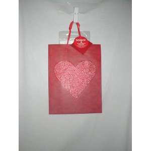  RED Heart Gift BAG with 2 Sheets of Tissue Paper 7 1/2 X 