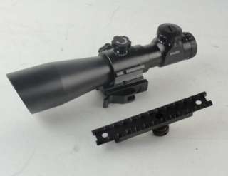 Tactical 6x42 Weaver Rail Rifle Scope+ .223 SEE THRU CARRY HANDLE 