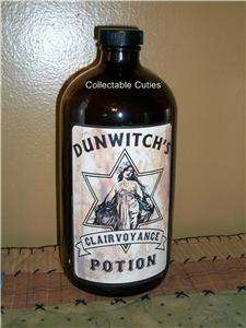 VINTAGE LOOK HALLOWEEN WITCHS BREW POTION BOTTLE  