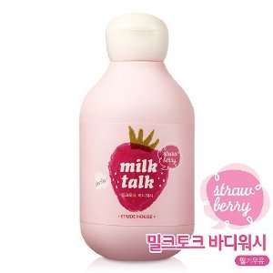    Etude House Milk Talk Body Wash 200ml   Strawberry Milk Beauty