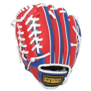 10 Baseball Softball Gloves Left Hand Throw Red Blue  