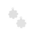 Beadaholique Silver Filled Blank Stamping Mod Flower Charm 13mm (2)