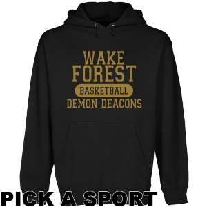   Demon Deacons Custom Sport Pullover Hoodie   Black: Sports & Outdoors